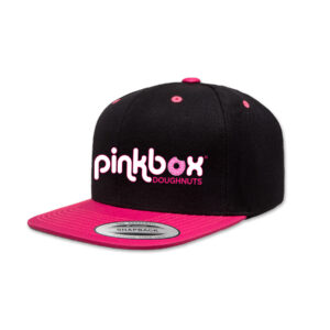 Neon pink & black baseball cap - Pinkbox Doughnuts® Apparel Las Vegas