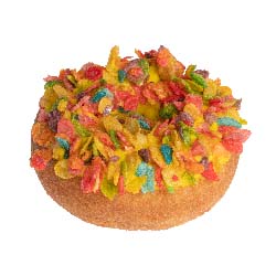 An image of our Tutti Frutti donut - Pinkbox Doughnuts®
