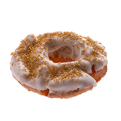 An image of our The Gold Digger donut - Pinkbox Doughnuts®