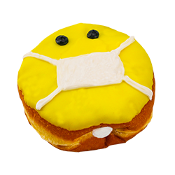 An image of our Be Safe donut - Pinkbox Doughnuts®