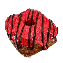 An image of our Cherry Chocolate Face DoughCro donut - Pinkbox Doughnuts®