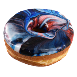 An image of our Memorial Marble donut - Pinkbox Doughnuts®