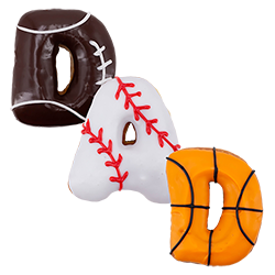 An image of our Sports Dad donut - Pinkbox Doughnuts®