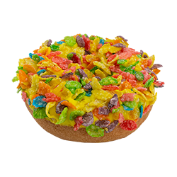 An image of our Tutti Frutti donut - Pinkbox Doughnuts®