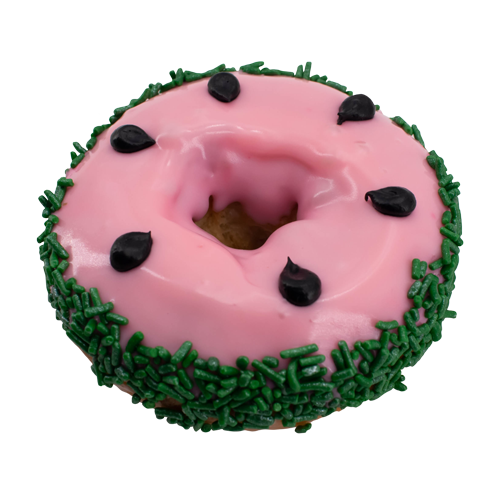 An image of our Watermelon donut - Pinkbox Doughnuts®