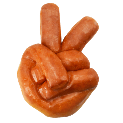 An image of our Peace donut - Pinkbox Doughnuts®
