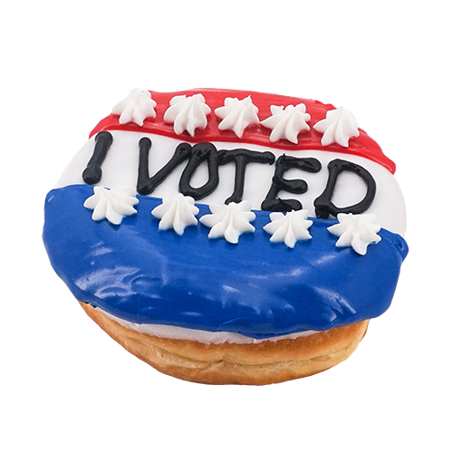 An image of our I Voted donut - Pinkbox Doughnuts®