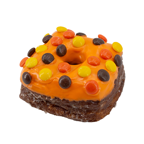 An image of our Reese's DoughCro donut - Pinkbox Doughnuts®