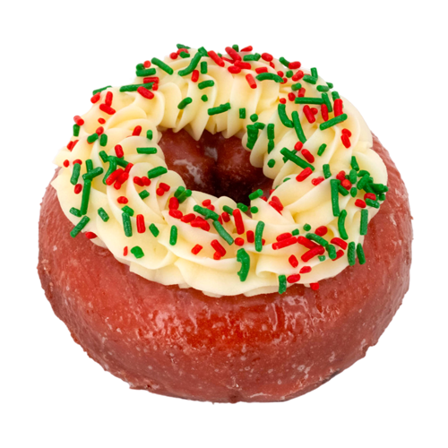 An image of our Feliz Navidad donut - Pinkbox Doughnuts®