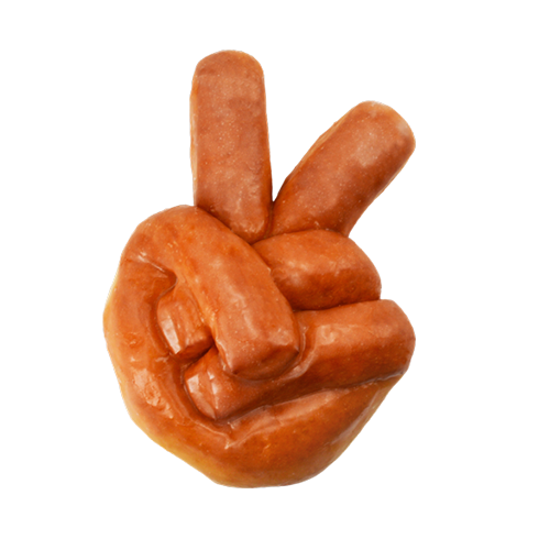 An image of our Peace donut - Pinkbox Doughnuts®