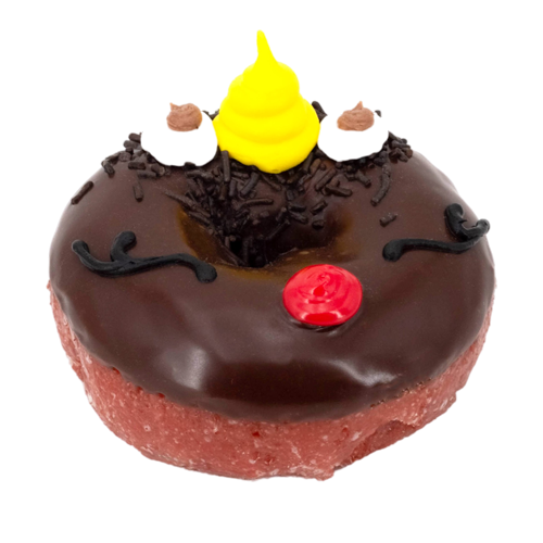 An image of our Reindeer donut - Pinkbox Doughnuts®