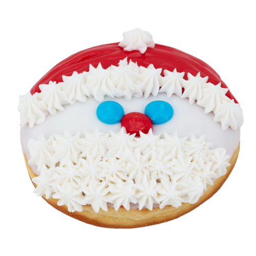 An image of our Santa Face donut - Pinkbox Doughnuts®