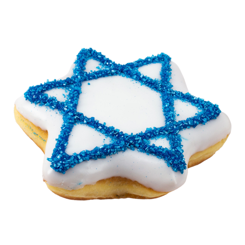 An image of our Star of David donut - Pinkbox Doughnuts®