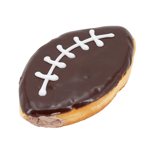 An image of our Quarterback donut - Pinkbox Doughnuts®