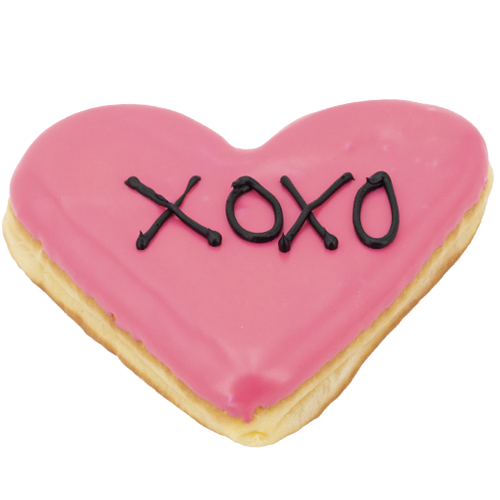 An image of our Love Notes donut - Pinkbox Doughnuts®