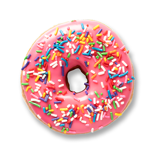 Pink Rainbow Ring doughnut