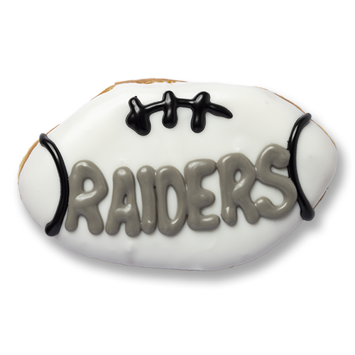 Raiders football doughnut