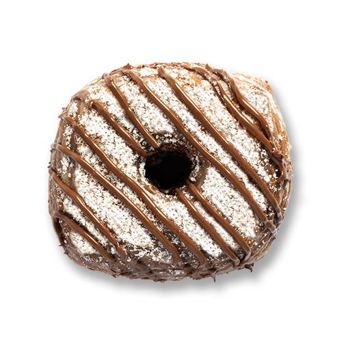 Nutella face doughcro doughnut
