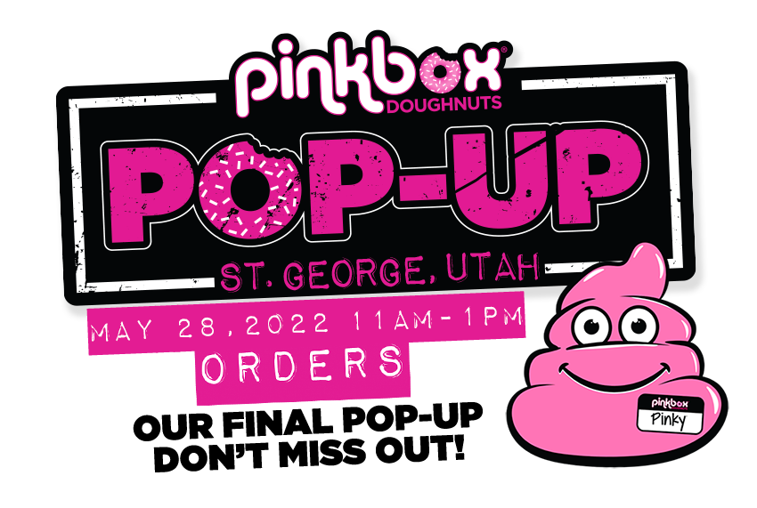The final Pinkbox Doughnuts popup in St. George before grand opening of new store!