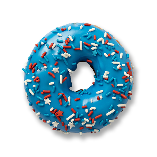 4th of July doughnuts - Pinkbox Doughuts