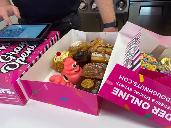 Get the best donuts in St. George! Pinkbox Doughnuts is now open in St. George Utah