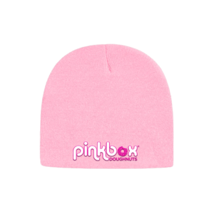 an image of a pink beanie