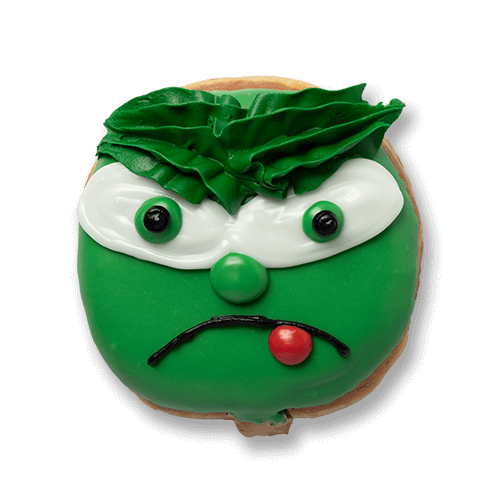an image of Grinch holiday doughnut