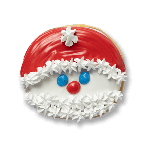 an image of a Santa Face holiday doughnut