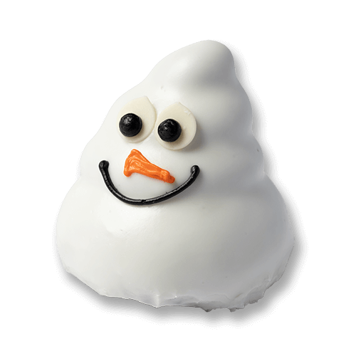 an image of a Snowman Pooh holiday doughnut