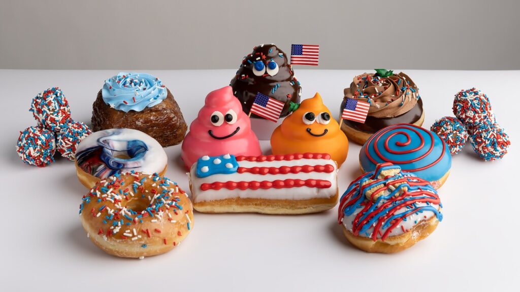 Memorial Day donuts from Pinkbox Doughnuts