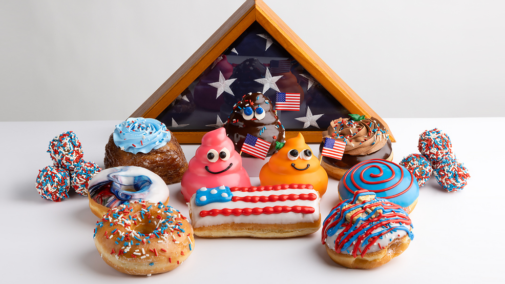 Memorial Day donuts from Pinkbox Doughnuts