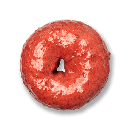 Charming cherry doughnut