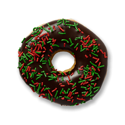 Christmas ring doughnut