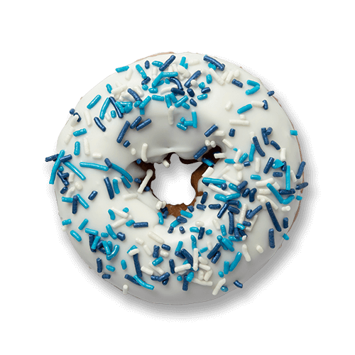 Hanukkah ring doughnut