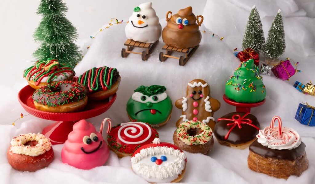 Christmas doughnuts from Pinkbox Doughnuts Las Vegas