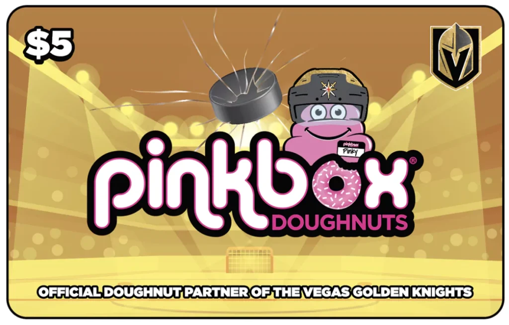 VGK gift card from Pinkbox Doughnuts
