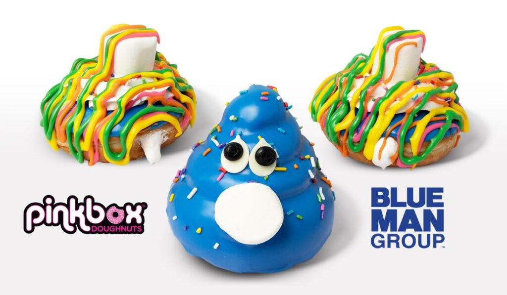 Blue Man Group doughnuts from Pinkbox Doughnuts