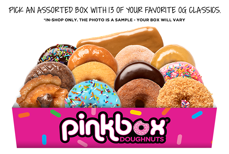Pinkbox Doughnuts, the Classic Thirteen