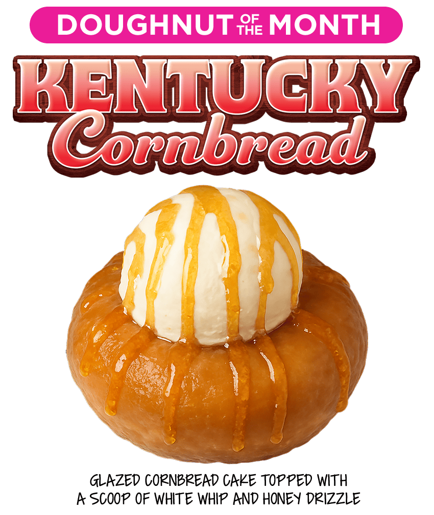 July 2026 Doughnut of the Month - Kentucky Cornbread