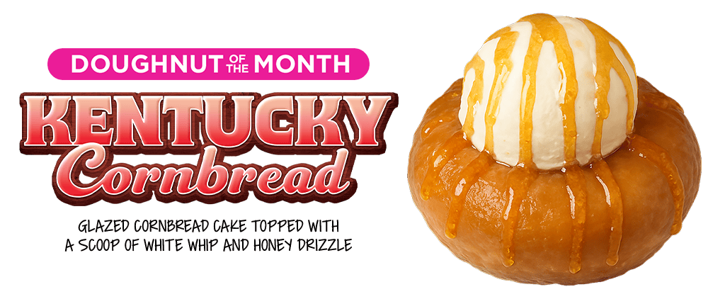July 2026 Doughnut of the Month - Kentucky Cornbread